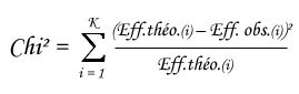 statel normality test khi2 formula